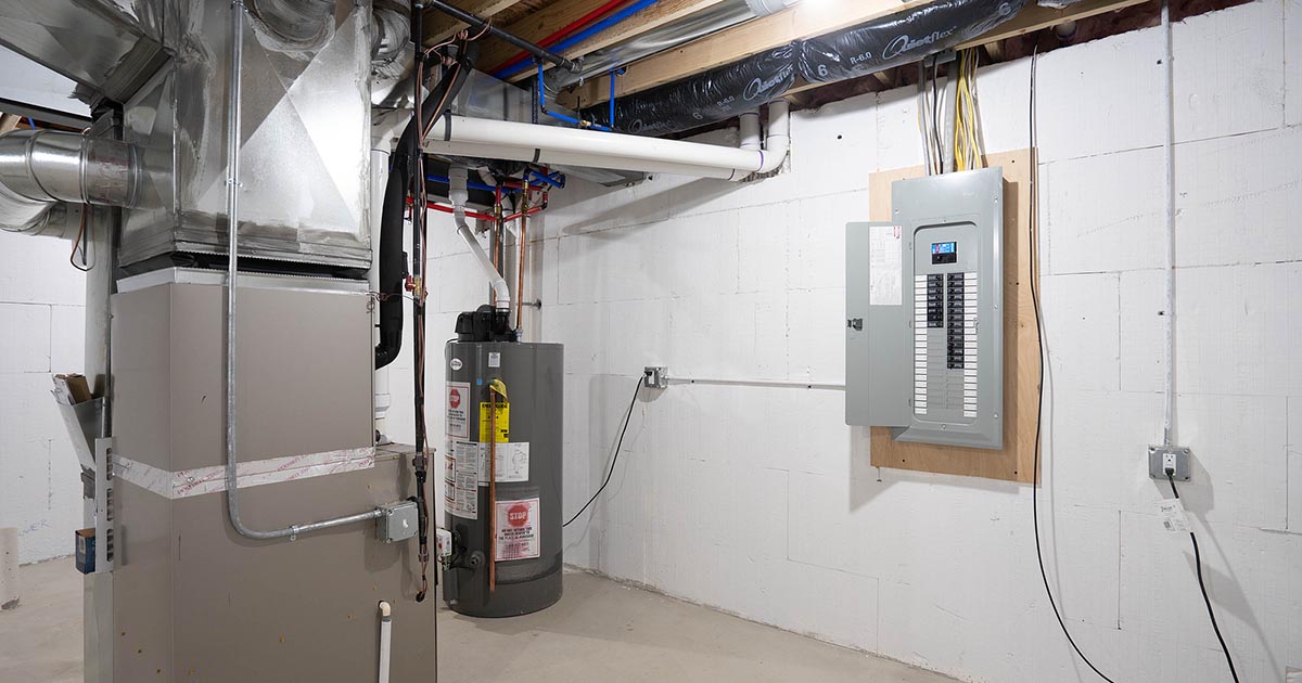 new furnace and hot water tank install by Sunshine Fuels